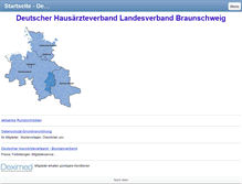 Tablet Screenshot of hausaerzteverband-braunschweig.de